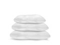 Blank soft pillow on white background