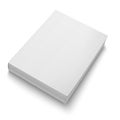 Blank softcover book template on white. Royalty Free Stock Photo