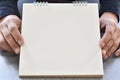 Blank space on white paper for new ideas business notes. Royalty Free Stock Photo