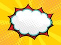 Blank speech bubble comic book, pop art background Royalty Free Stock Photo