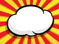 Blank speech bubble pop art, comic book Royalty Free Stock Photo