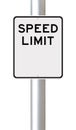 Blank Speed Limit Sign