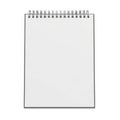 Blank spiral-bound notebook with numbered pages ready for writing or sketching Royalty Free Stock Photo