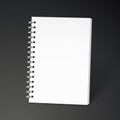 Blank spiral notebook