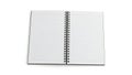 Blank spiral notebook page Royalty Free Stock Photo