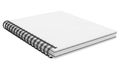 Blank spiral notebook ready for writing Royalty Free Stock Photo