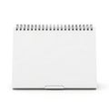 Blank spiral notebook on stand Royalty Free Stock Photo