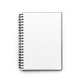 Blank spiral notebook on white background Royalty Free Stock Photo