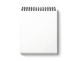 Blank spiral notebook Royalty Free Stock Photo