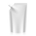 Blank spout pouch, bag foil or plastic packaging Royalty Free Stock Photo