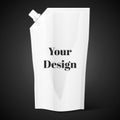 Blank spout pouch, bag foil or plastic packaging Royalty Free Stock Photo