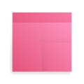 Blank square adhesive crumpled notes sticker mock up with curved corner. Mockup empty sticky label or price tags. Realistic