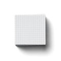 Blank Square Graph Paper Notepad Isolated on White Royalty Free Stock Photo