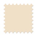 Blank square postage stamp Royalty Free Stock Photo
