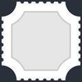 Blank Square Postage Stamp Royalty Free Stock Photo