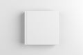 Blank Square White Book, Brochure, Magazine or Catalog Cover Mock-up