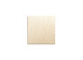 Blank square wood plate mockup, top view