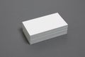 Blank stacked up business cards Royalty Free Stock Photo