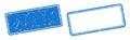 Blank stamp set. blank square grunge sign Royalty Free Stock Photo