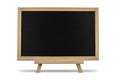 Blank standing chalkboard isolated on white background Royalty Free Stock Photo