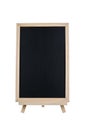 Blank standing chalkboard isolated on white background Royalty Free Stock Photo