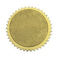 Blank Star Gold Seal Royalty Free Stock Photo