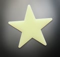 Blank star toy closeup