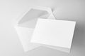 Blank stationery: card and envelope Royalty Free Stock Photo