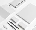 Blank Stationery set on white