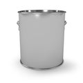 Blank Steel Closed Paint Bucket Royalty Free Stock Photo