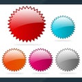 Blank sticker icons