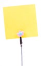 Blank sticky note