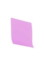 Blank sticky note isolated on white Royalty Free Stock Photo