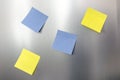 Blank sticky note reminders Royalty Free Stock Photo