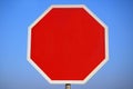 Blank Stop Sign. Royalty Free Stock Photo
