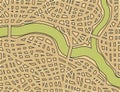 Blank street map