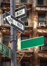 Blank street sign Royalty Free Stock Photo