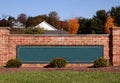 Blank Subdivision Sign