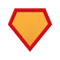 Blank Superhero Badge. Superhero logo template. isolated on white background. Vector illustration.