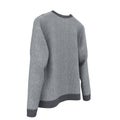 Blank Sweater on white background. 3D illustration, Clipping Path