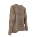 Blank Sweater on white background. Front view. 3D illustration, Clipping Path