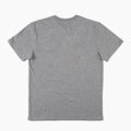 Blank t-shirt color gray template back view isolated on white background. Royalty Free Stock Photo