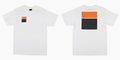 Blank mockup t-shirt set to be printed.