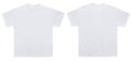 Blank T Shirt color white template front and back view Royalty Free Stock Photo