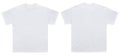 Blank T Shirt color white template front and back view