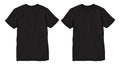 Blank t shirt template. black t-shirt vector