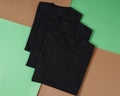 Blank t-shirt templates are commonly used for mockups and template designs. Royalty Free Stock Photo