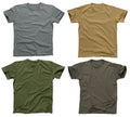 Blank t-shirts 5 Royalty Free Stock Photo