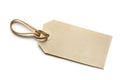 Blank Tag with Elastic Band Royalty Free Stock Photo