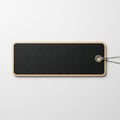 Blank tag with string isolated on white background Royalty Free Stock Photo